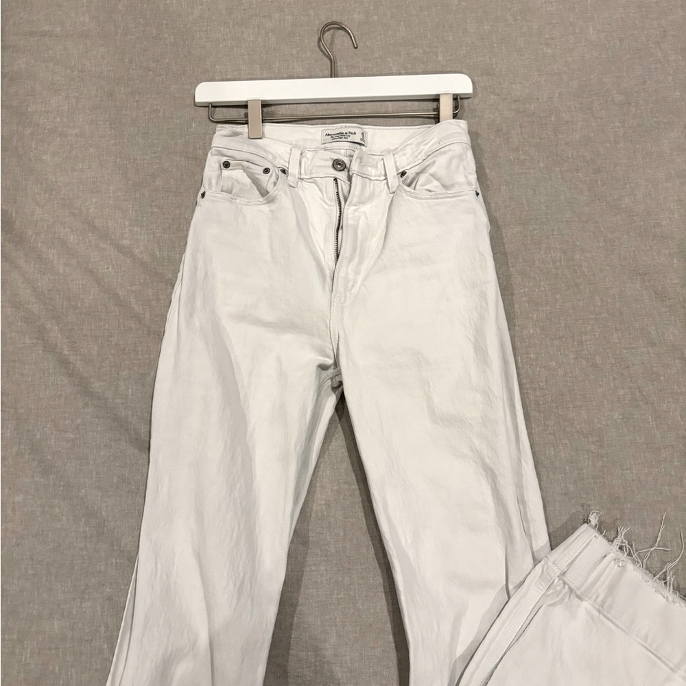 Abercrombie “crop wide leg” jeans